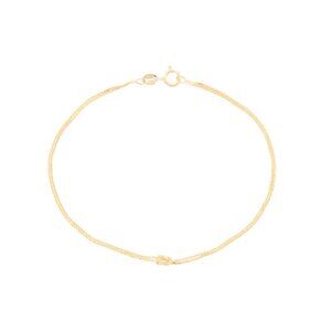 GOLDEN CLEF Gold Made In Italy 14kt Gold Spiga Knot Bracelet